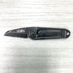 Gerber Ridge AUS-6 Pocket Knife Black Money Clip Keychain